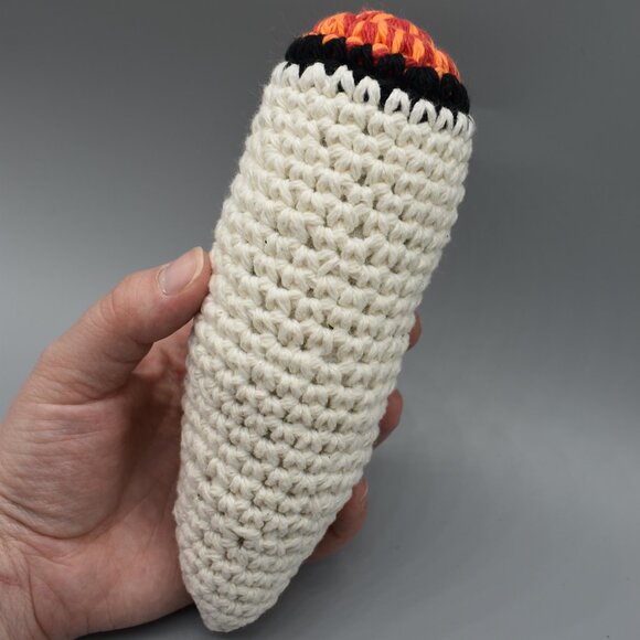 Handcrafted Crochet Catnip Doobie Cat Toy - Picture 4 of 7